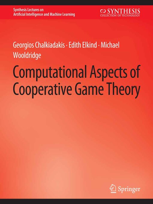 Cover image for Computational Aspects of Cooperative Game Theory